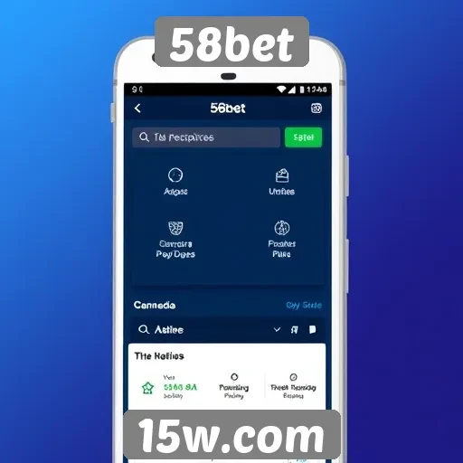 Funcionalidades do aplicativo móvel 58bet